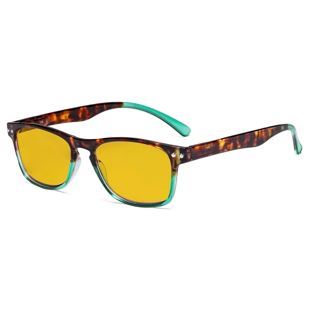 Blue Light Blocking Reading Glasses Tortoise Temples HP046D