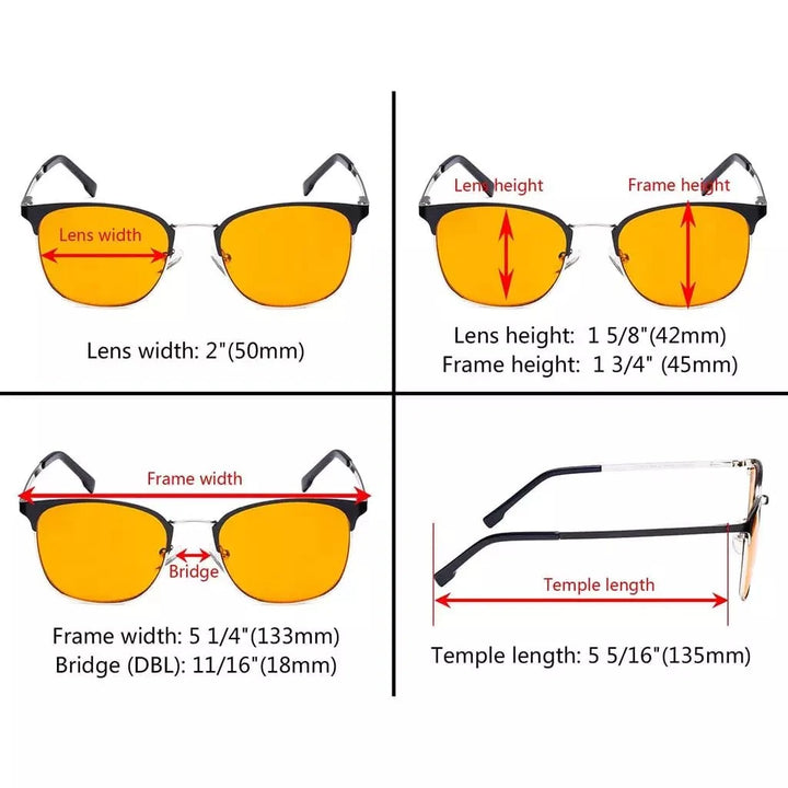 Blue Light Eyeglasses Metal Frame LX19018-BB98