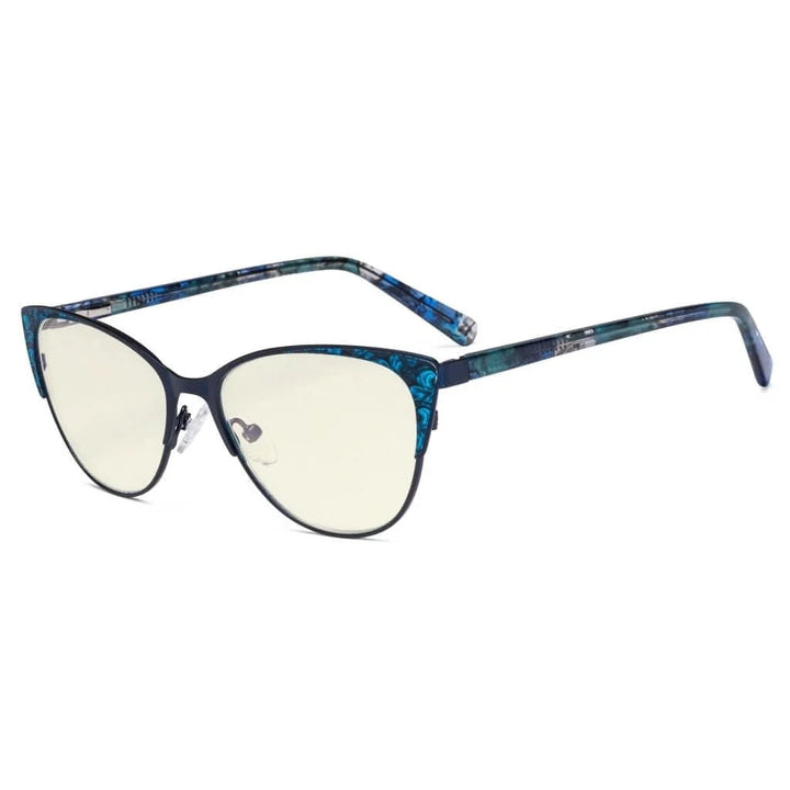 Blue Light Filter Glasses Cat-eye Eyewear LX19044-BB40