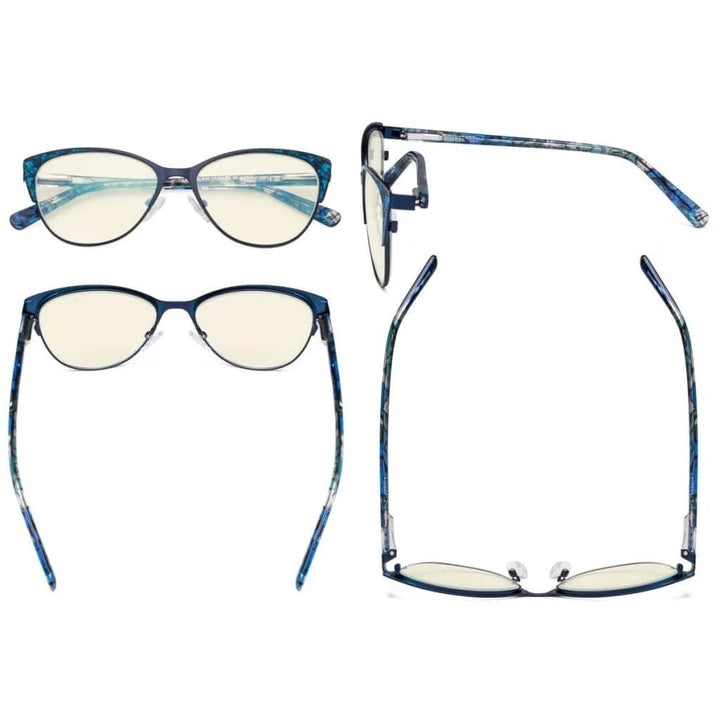 Blue Light Filter Glasses Cat-eye Eyewear LX19044-BB40