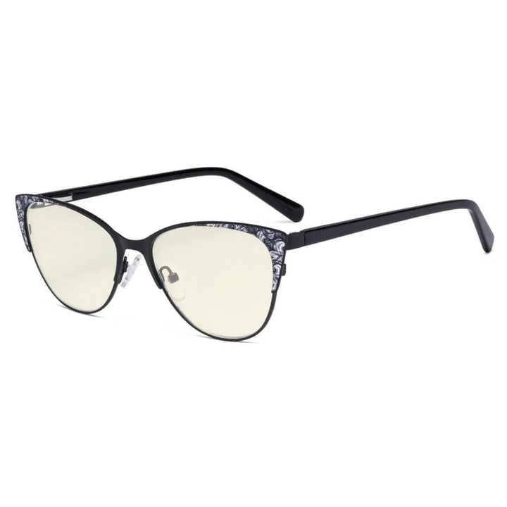 Blue Light Filter Glasses Cat-eye Eyewear LX19044-BB40