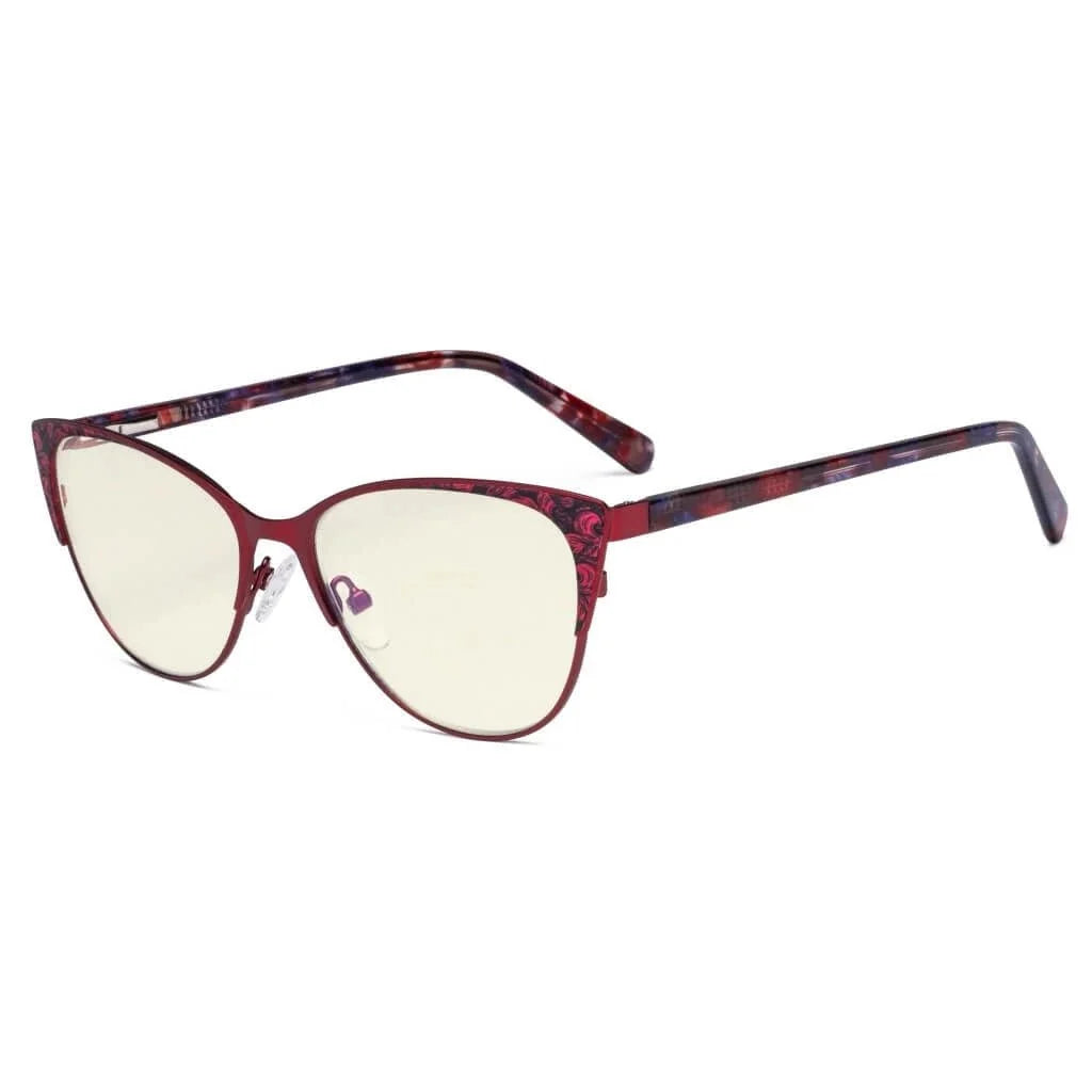 Blue Light Filter Glasses Cat-eye Eyewear LX19044-BB40