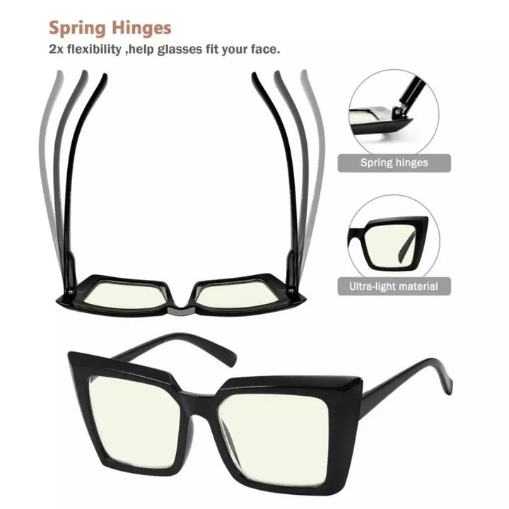 Blue Light Spectacles 5 Pack Oversized Reading Glasses UV2141