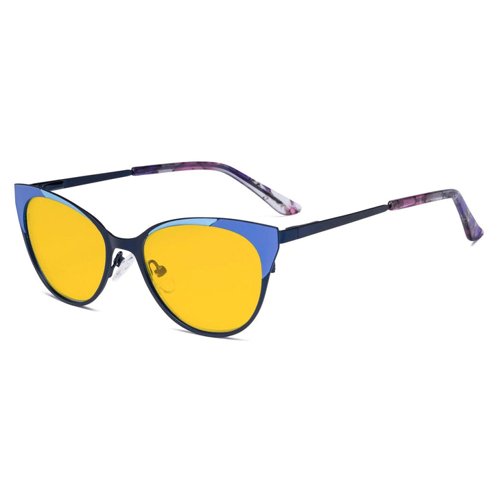 Cat-eye Anti-reflective Blue Light Eyeglasses LX19033-BB90