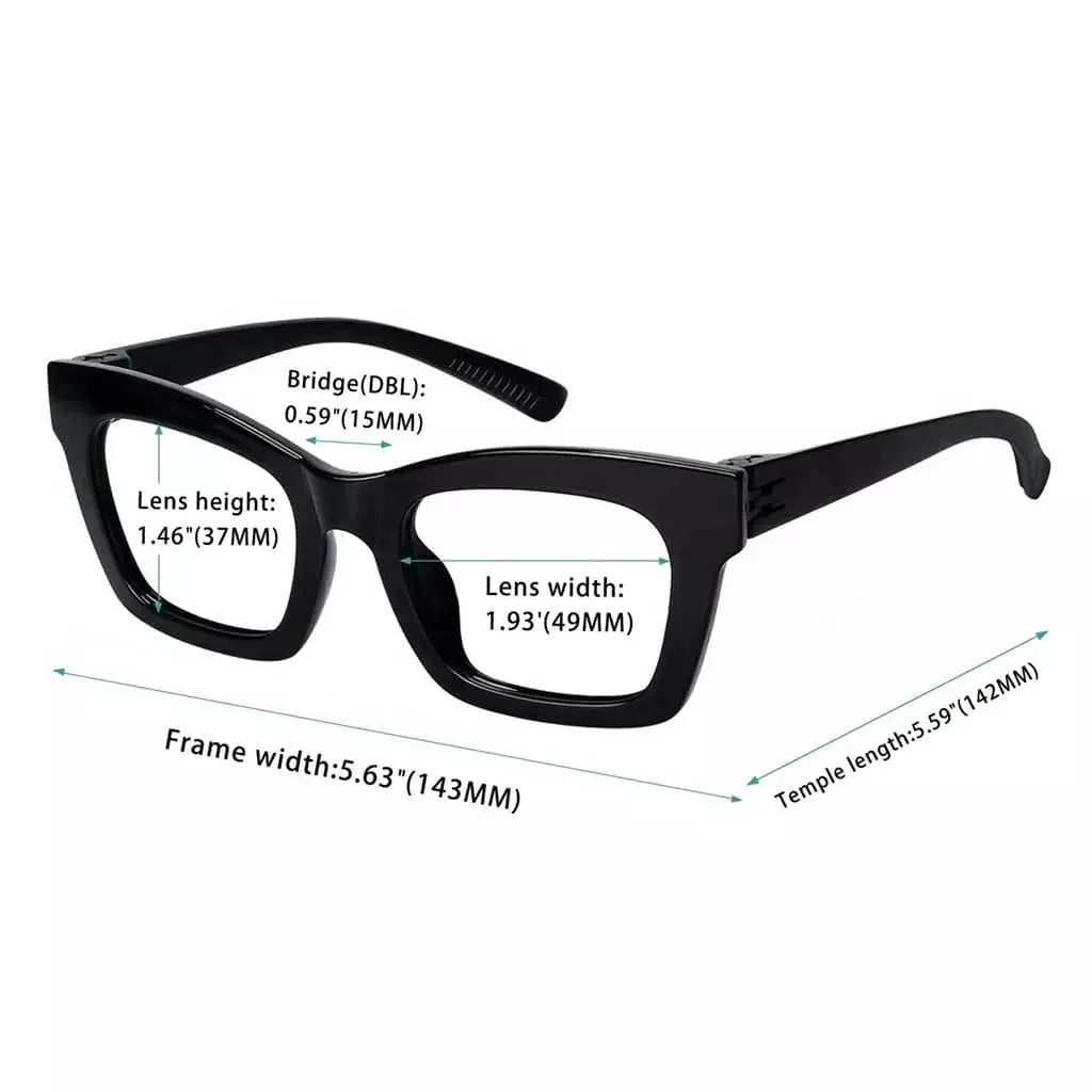 Cat Eye 30% Blue Light Blocking Metalless Screwless Glasses