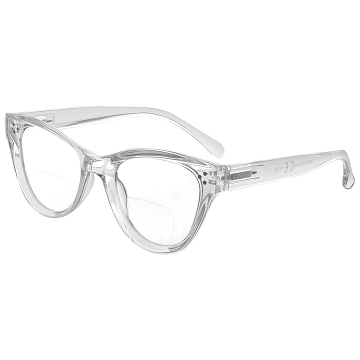 Gafas de lectura bifocales ojo de gato Lectores de marco más grueso BR9108 