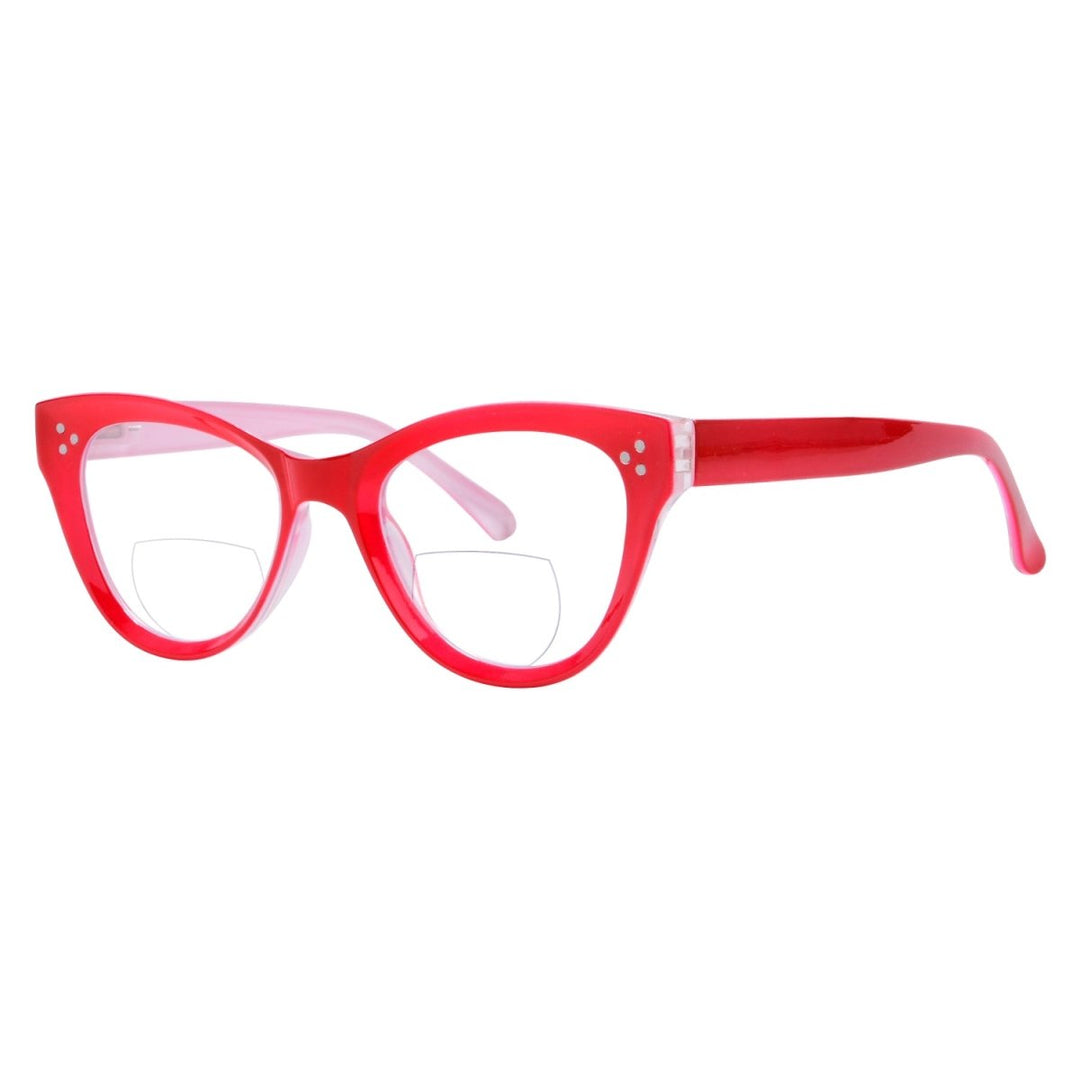 Gafas de lectura bifocales ojo de gato Lectores de marco más grueso BR9108 