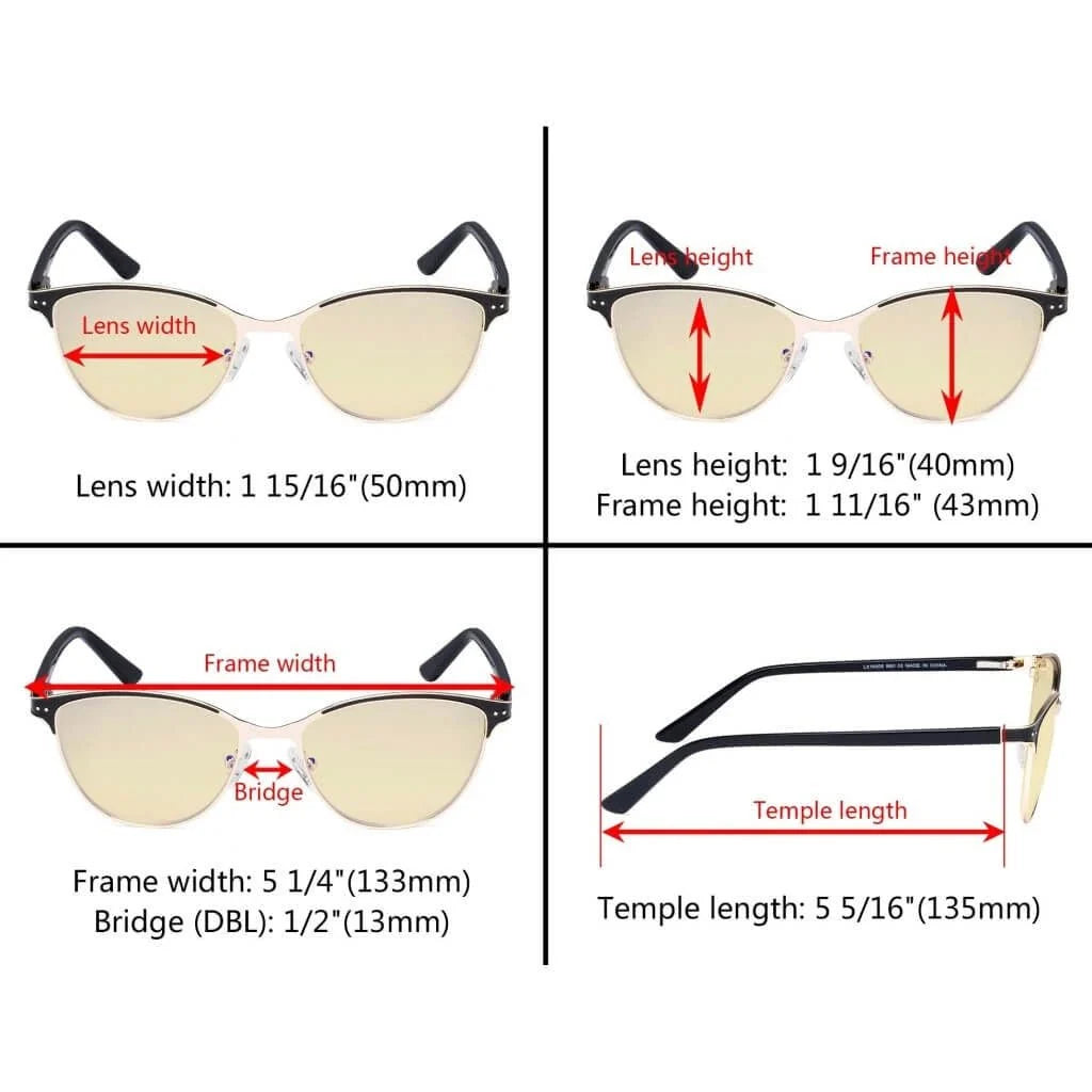 Cat-eye Blue Light Blocking Eyeglasses LX19009-BB60