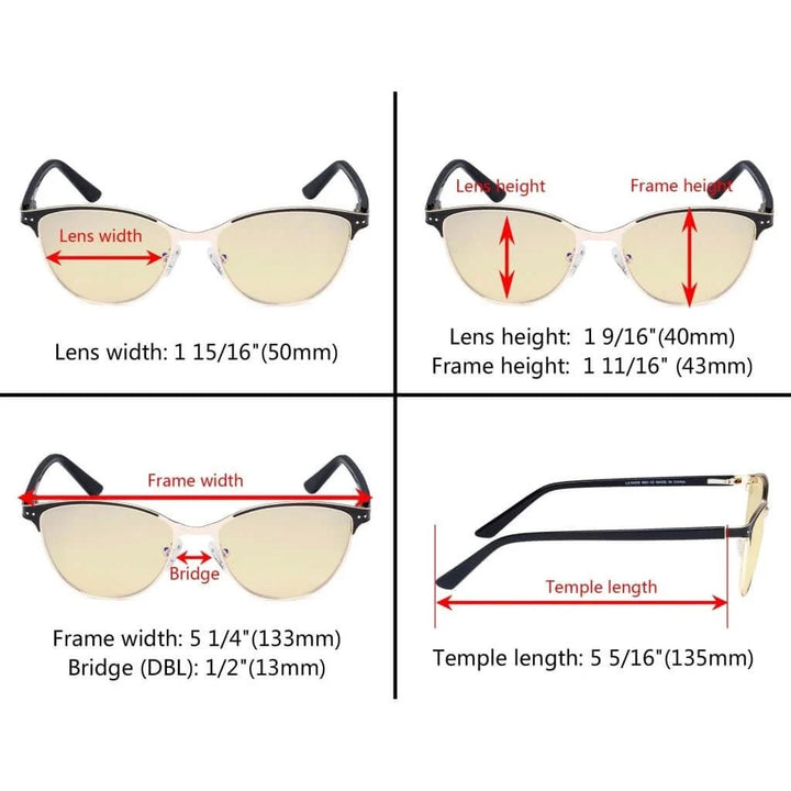 Cat-eye Blue Light Blocking Eyeglasses LX19009-BB60