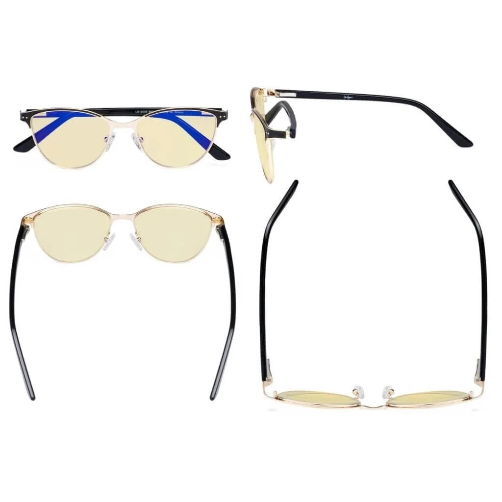 Cat-eye Blue Light Blocking Eyeglasses LX19009-BB60