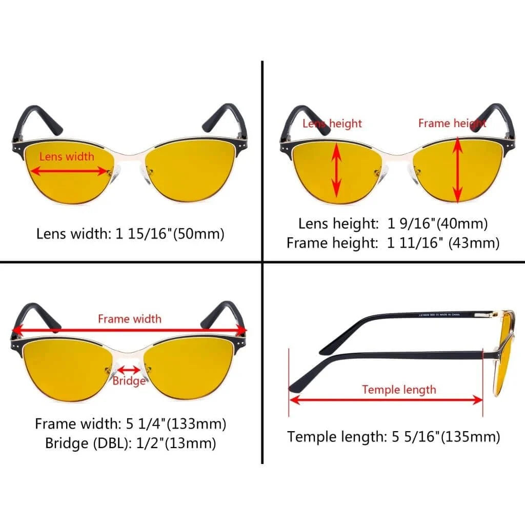 Cat-eye Blue Light Blocking Eyeglasses LX19009-BB90