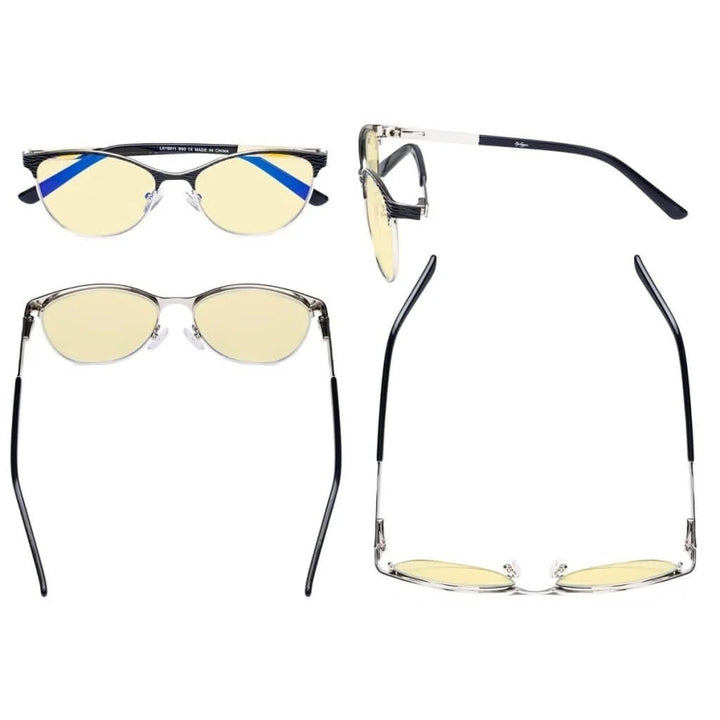 Cat-eye Blue Light Blocking Eyeglasses LX19011-BB60