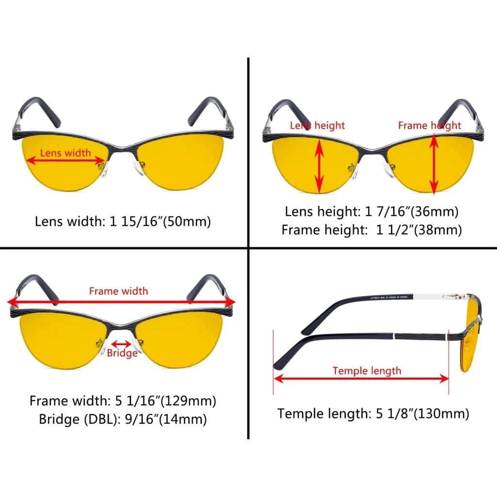 Cat-eye Blue Light Blocking Eyeglasses LX19013-BB90