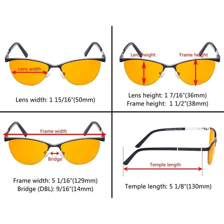 Cat-eye Blue Light Blocking Eyeglasses LX19013-BB98