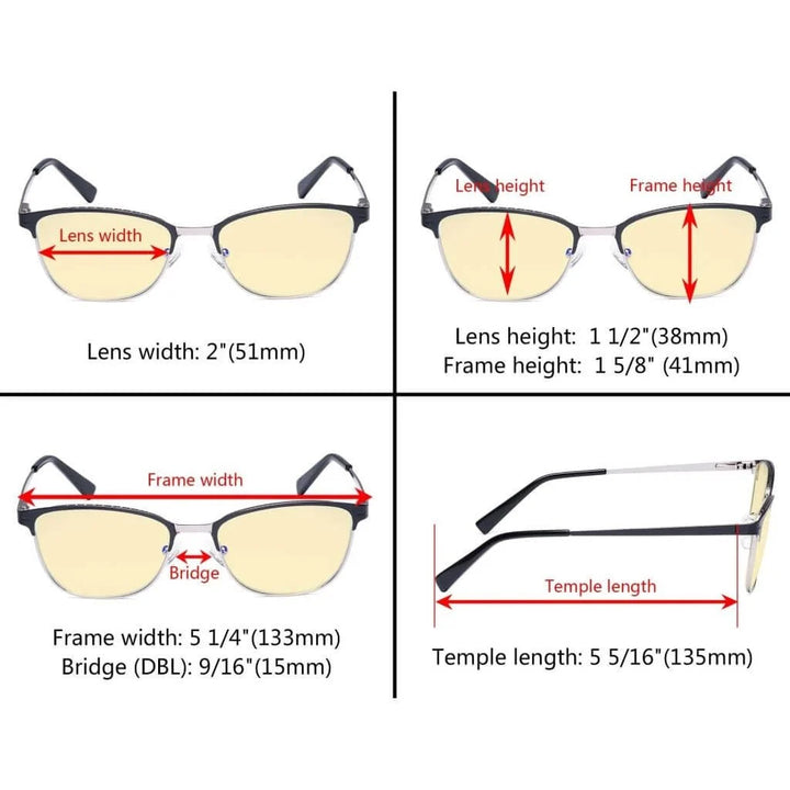 Cat-eye Blue Light Blocking Eyeglasses LX19017-BB60
