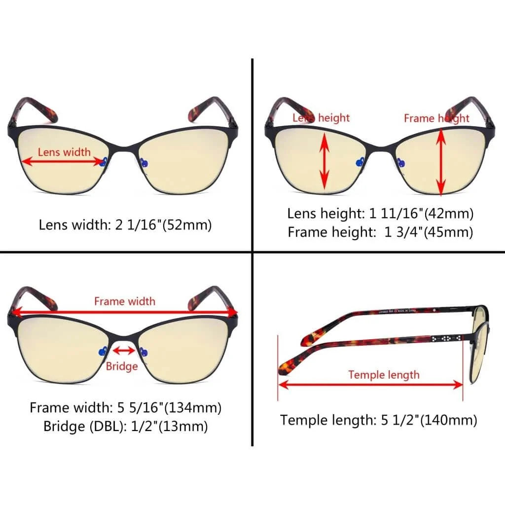 Cat-eye Blue Light Blocking Eyeglasses LX19023-BB60