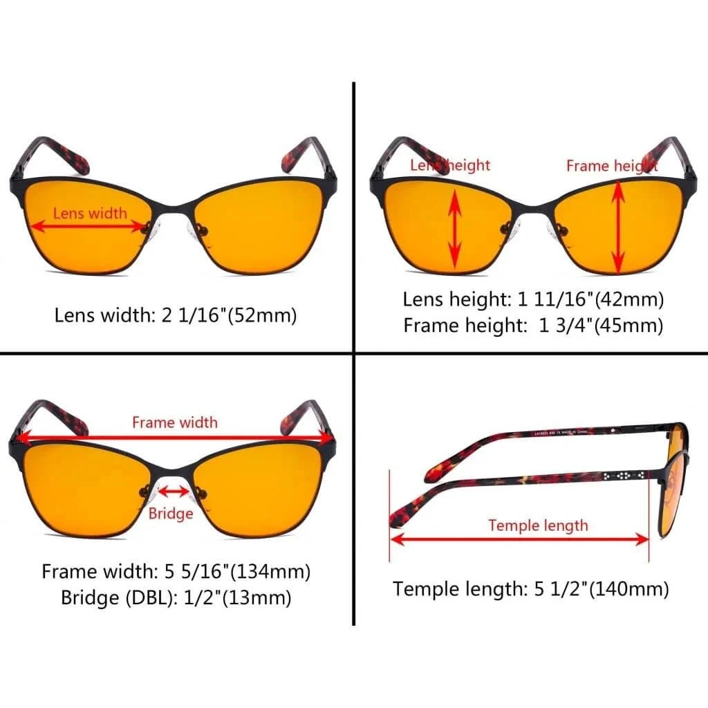 Cat-eye Blue Light Blocking Eyeglasses LX19023-BB98