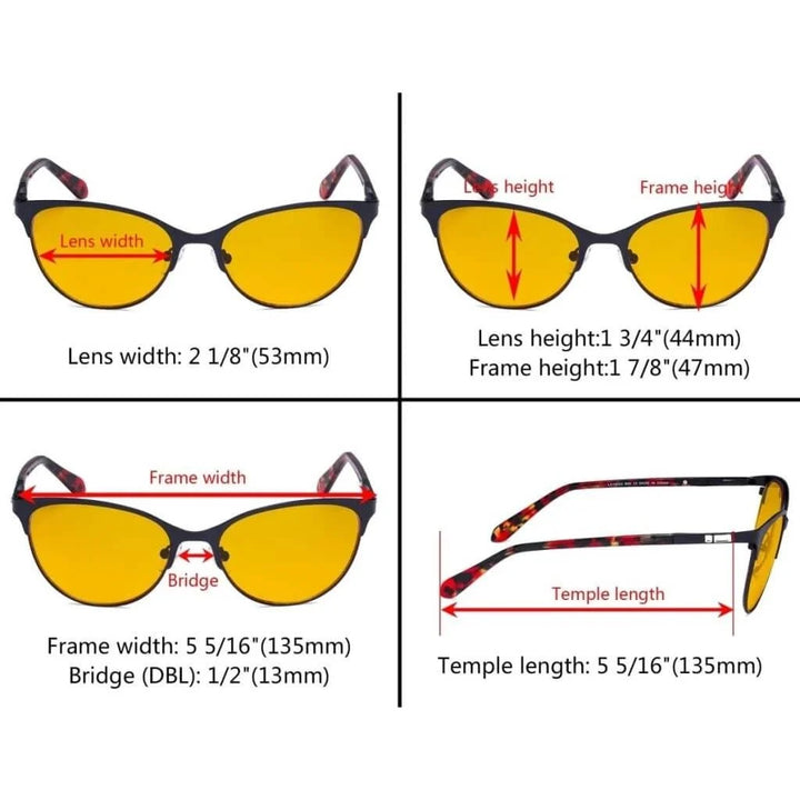 Cat-eye Blue Light Blocking Eyeglasses LX19024-BB90