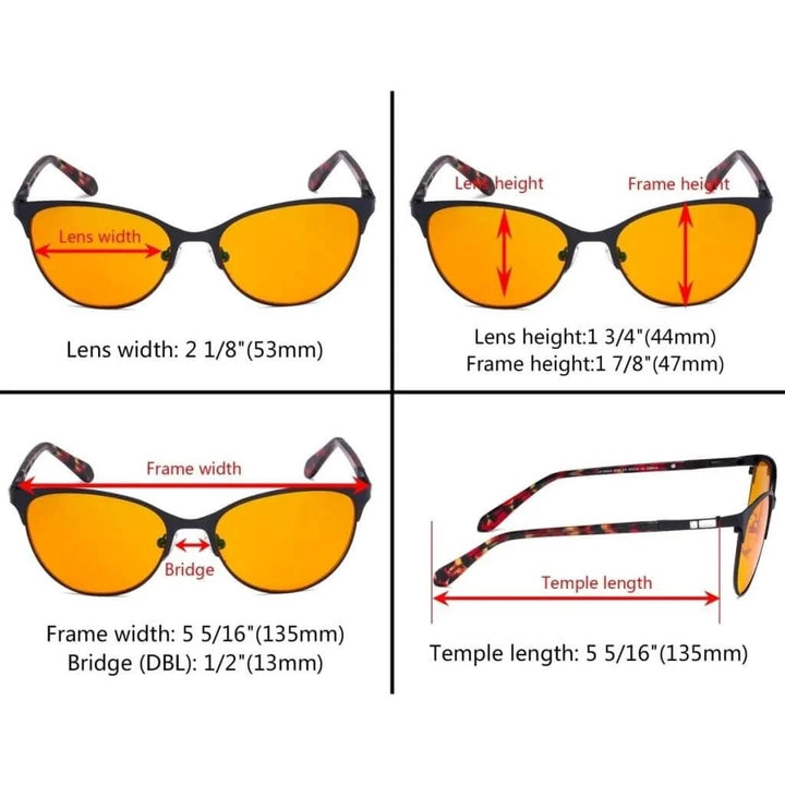 Cat-eye Blue Light Blocking Eyeglasses LX19024-BB98