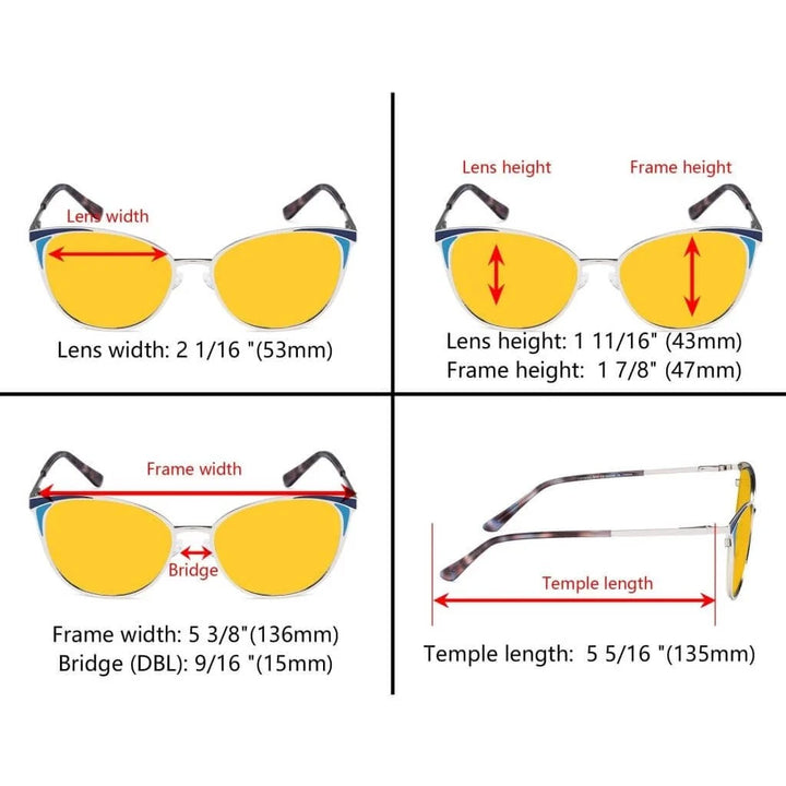 Cat-eye Blue Light Blocking Eyeglasses LX19031-BB90