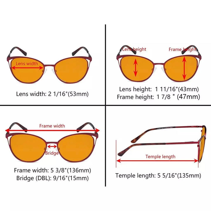 Cat-eye Blue Light Blocking Eyeglasses LX19031-BB98