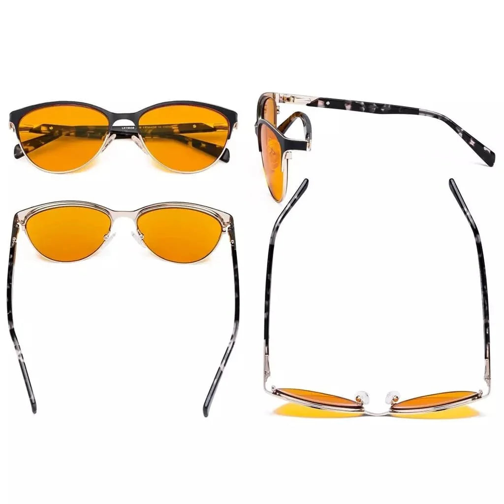 Cat-eye Blue Light Blocking Eyeglasses LX19038-BB98