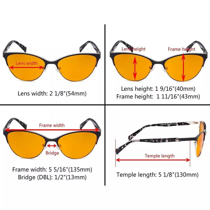 Cat-eye Blue Light Blocking Eyeglasses LX19038-BB98