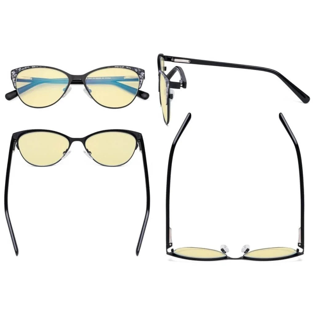 Cat-eye Blue Light Blocking Eyeglasses LX19044-BB60