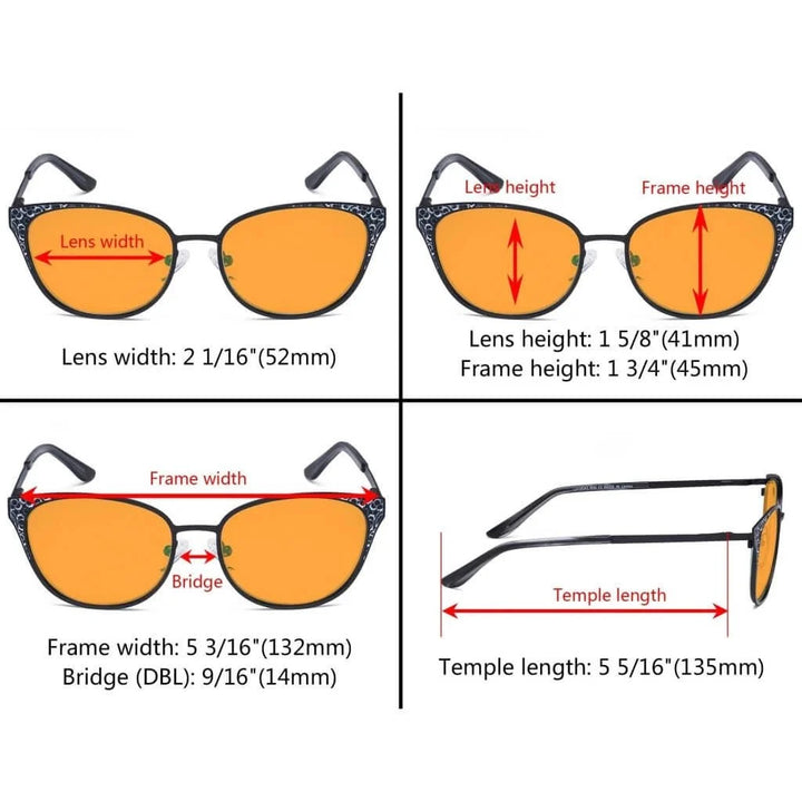 Cat-eye Blue Light Blocking Eyeglasses LX19045-BB98