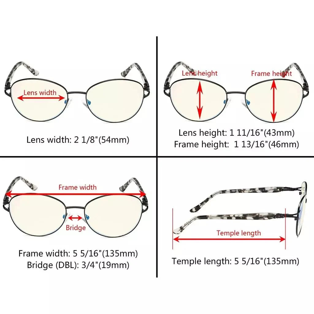Cat-eye Blue Light Blocking Reading Glasses LX17017