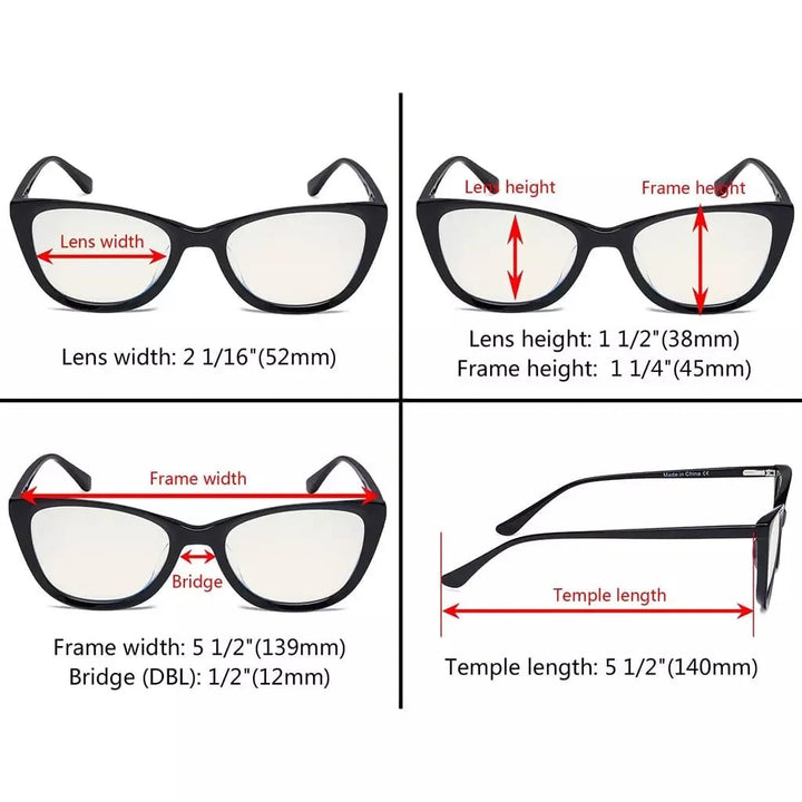 Cat-eye Blue Light Filter Eyeglasses BC1902-BB40