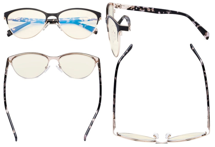 Cat-eye Blue Light Filter Eyeglasses LX19038-BB40