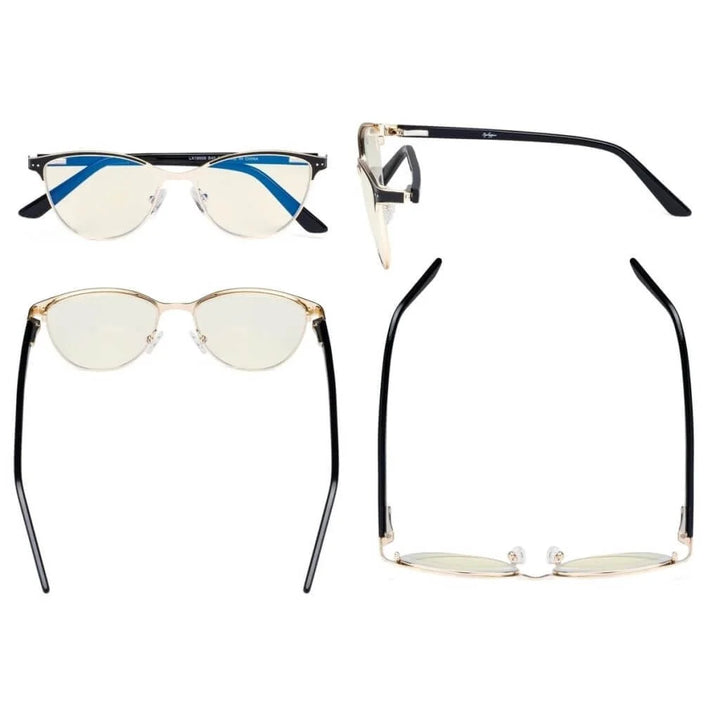 Cat-eye Blue Light Filter Eyeglasses LX19009-BB40