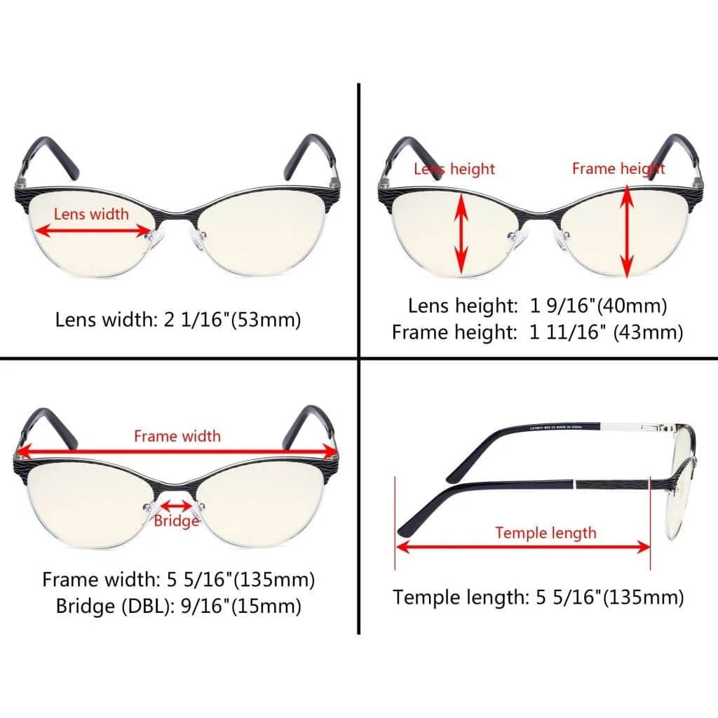 Cat-eye Blue Light Filter Eyeglasses LX19011-BB40