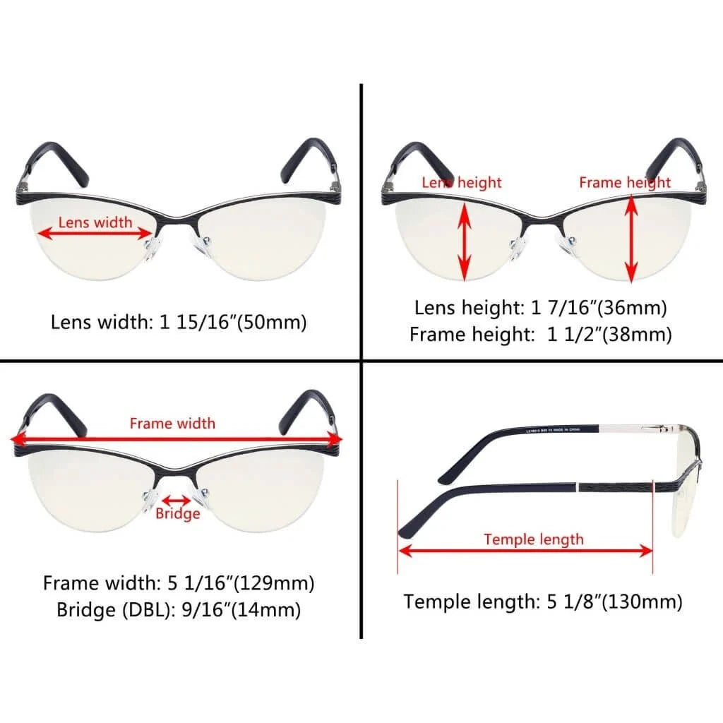 Cat-eye Blue Light Filter Eyeglasses LX19013-BB40
