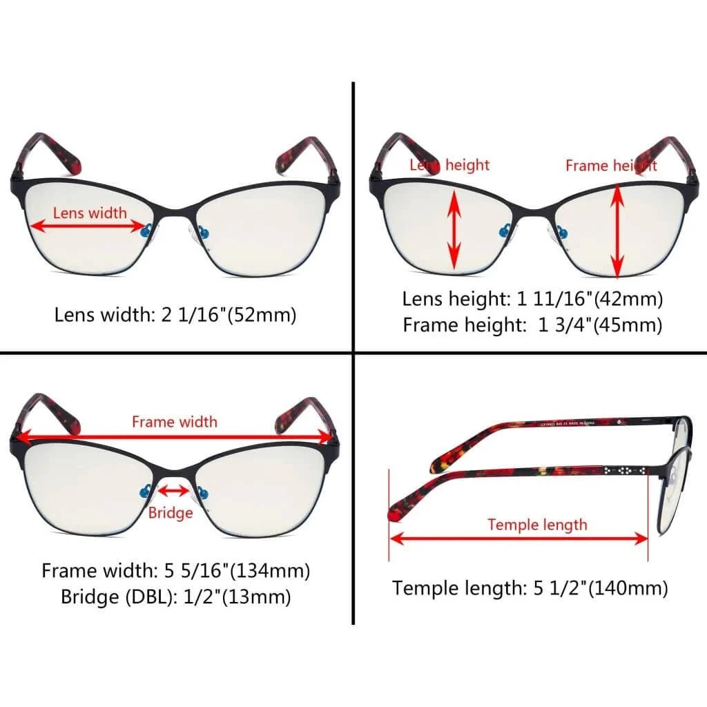 Cat-eye Blue Light Filter Eyeglasses LX19023-BB40