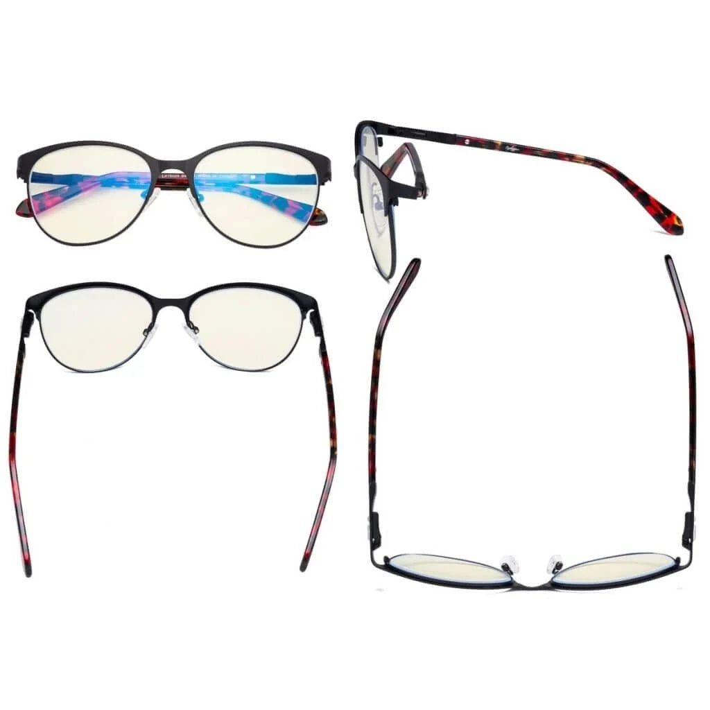Cat-eye Blue Light Filter Eyeglasses LX19024-BB40
