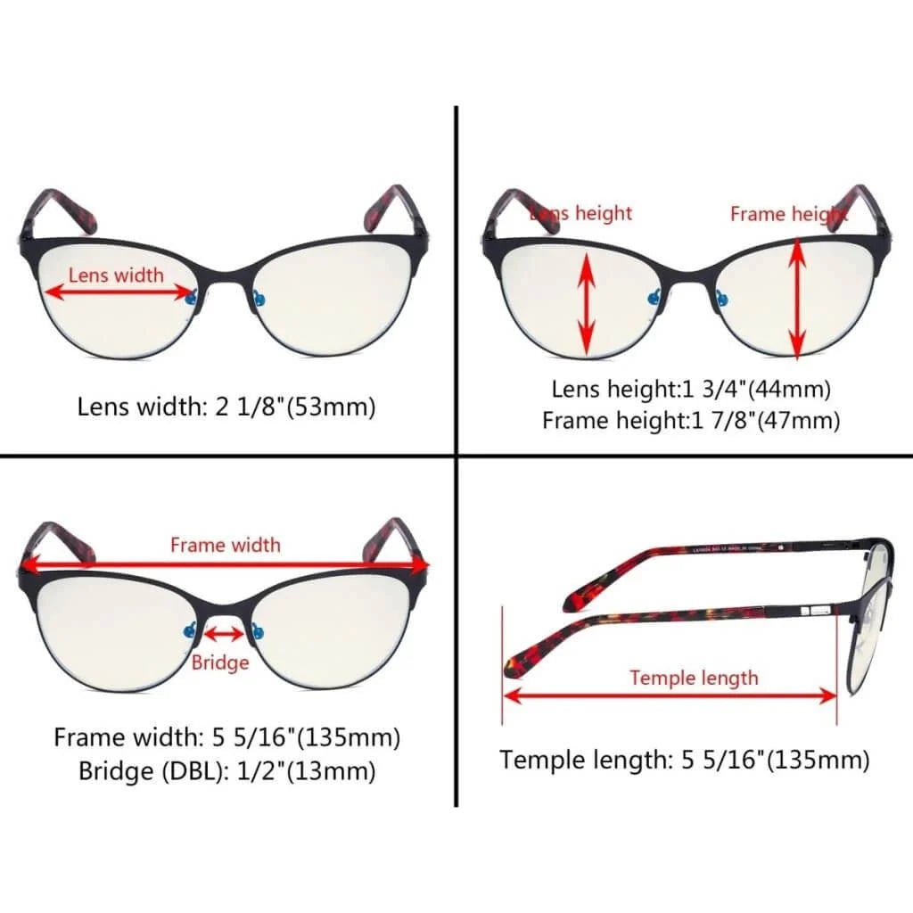 Cat-eye Blue Light Filter Eyeglasses LX19024-BB40