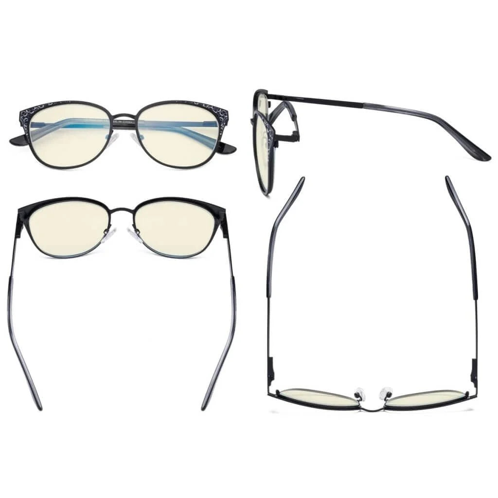 Cat-eye Blue Light Filter Eyeglasses LX19045-BB40