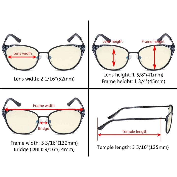 Cat-eye Blue Light Filter Eyeglasses LX19045-BB40