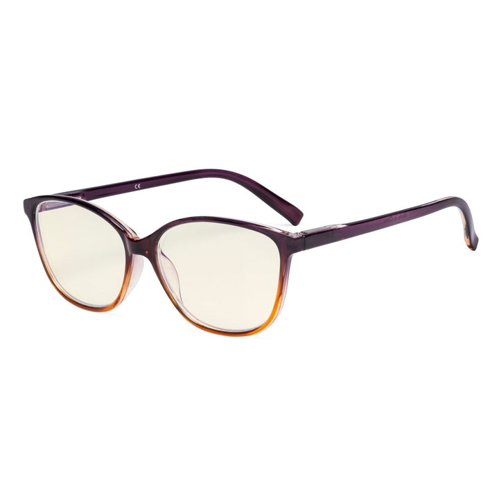 Two-tone Stylish Blue Light Filter Readers UVRFH2