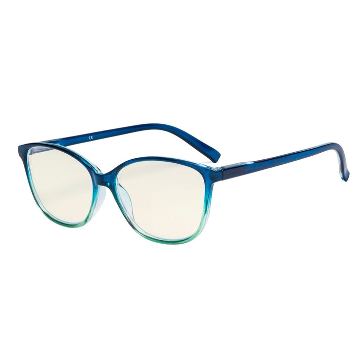 Two-tone Stylish Blue Light Filter Readers UVRFH2
