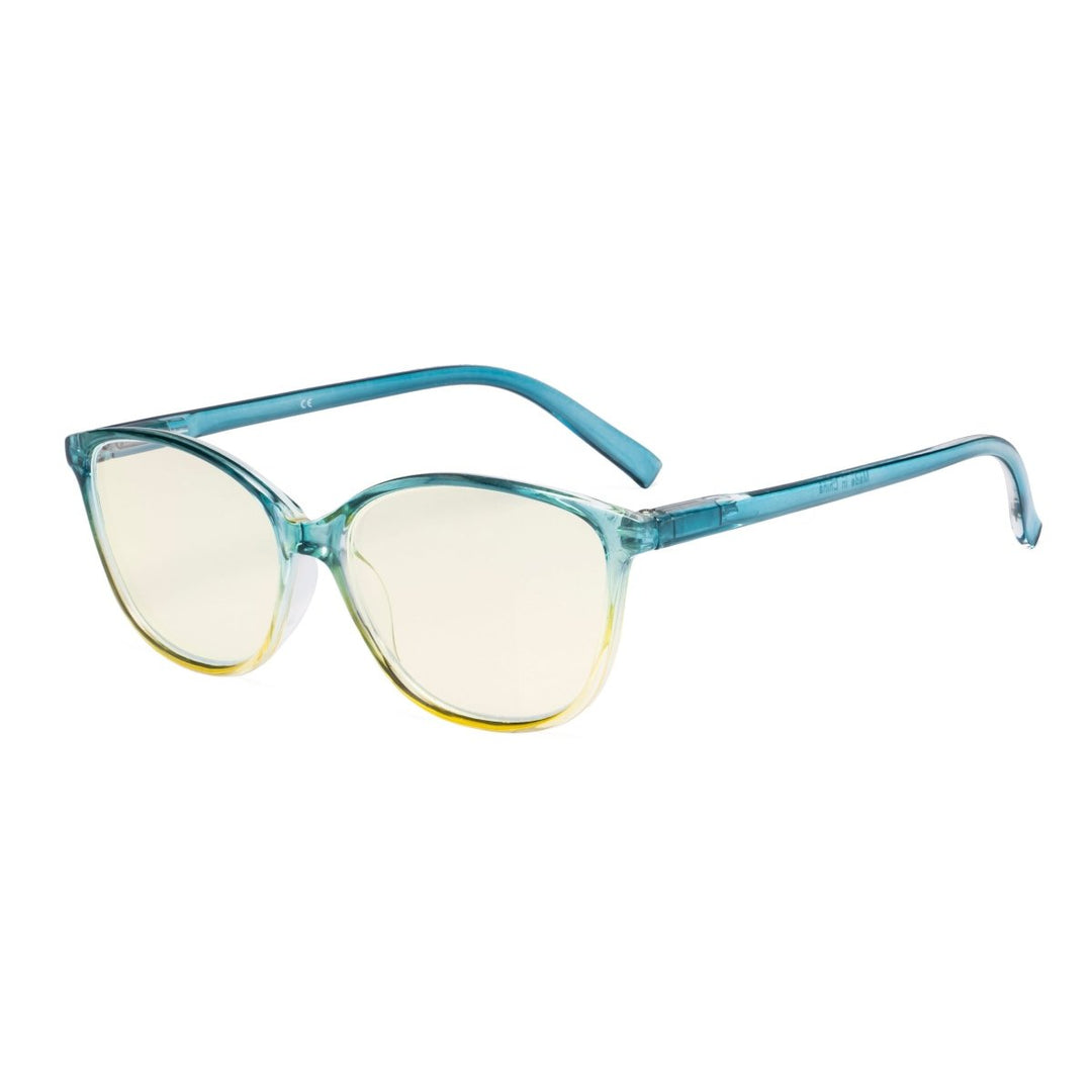 Two-tone Stylish Blue Light Filter Readers UVRFH2