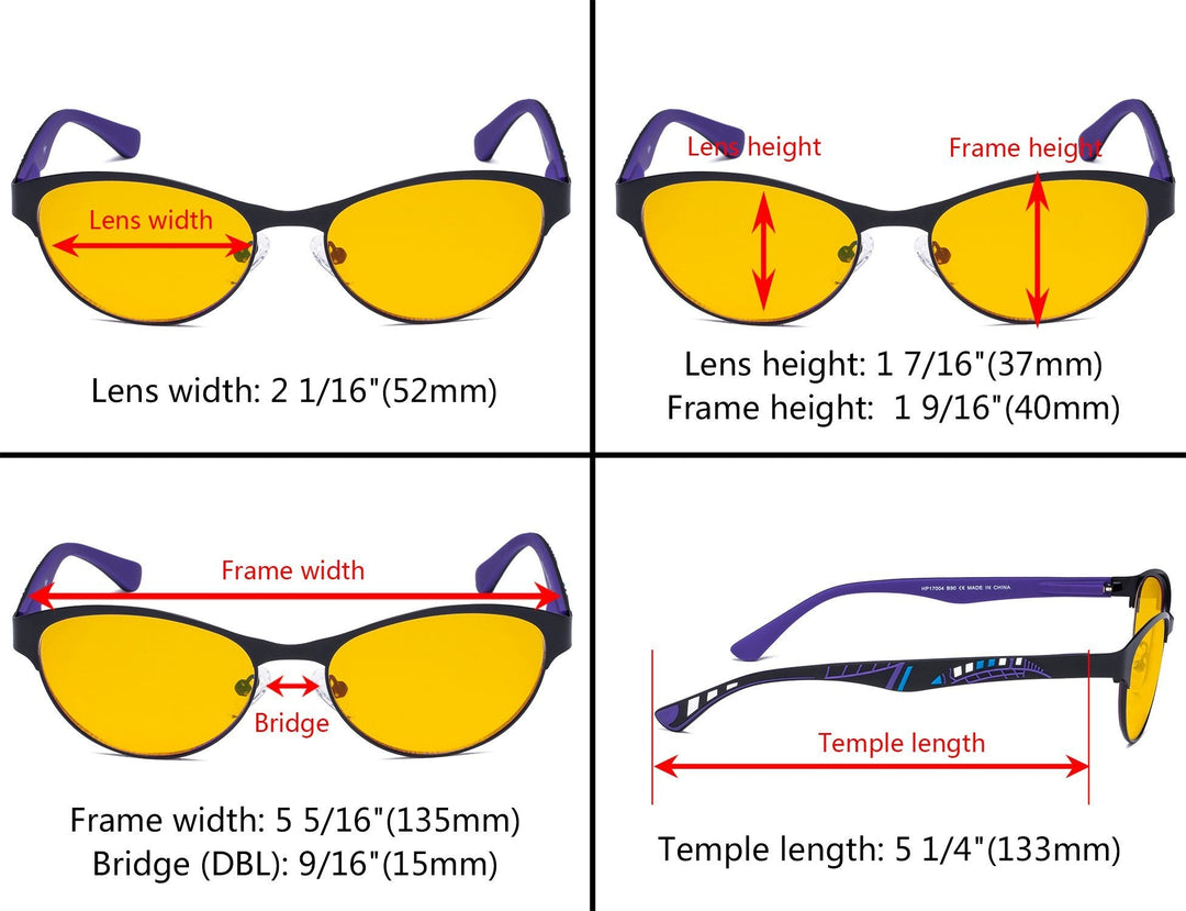 Cat-eye Blue Light Blocking Reading Glasses HP17004