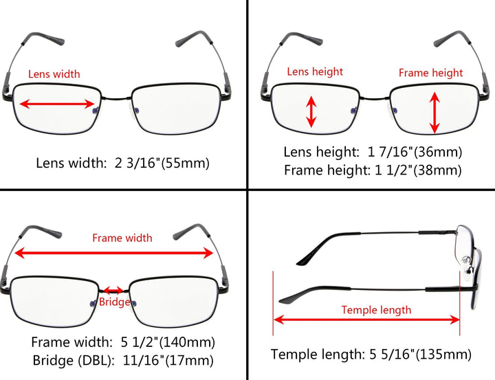 Progressives Multifocal Reading Glasses