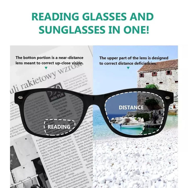 Bifocal Reading Sunglasses Sunshine Rectangle Readers SBR093
