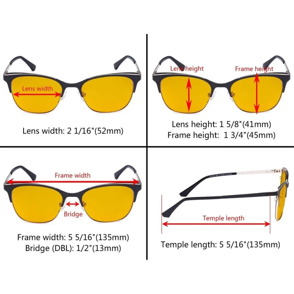Full-rim Blue Light Blocking Eyeglasses LX19041-BB90