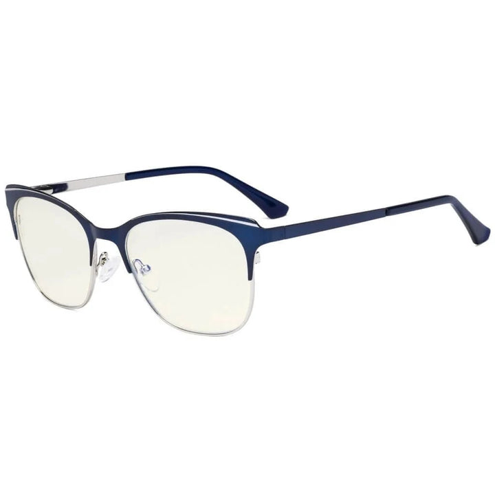 Classic Full-Rim Blue Light Filter Eyeglasses LX19041-BB40