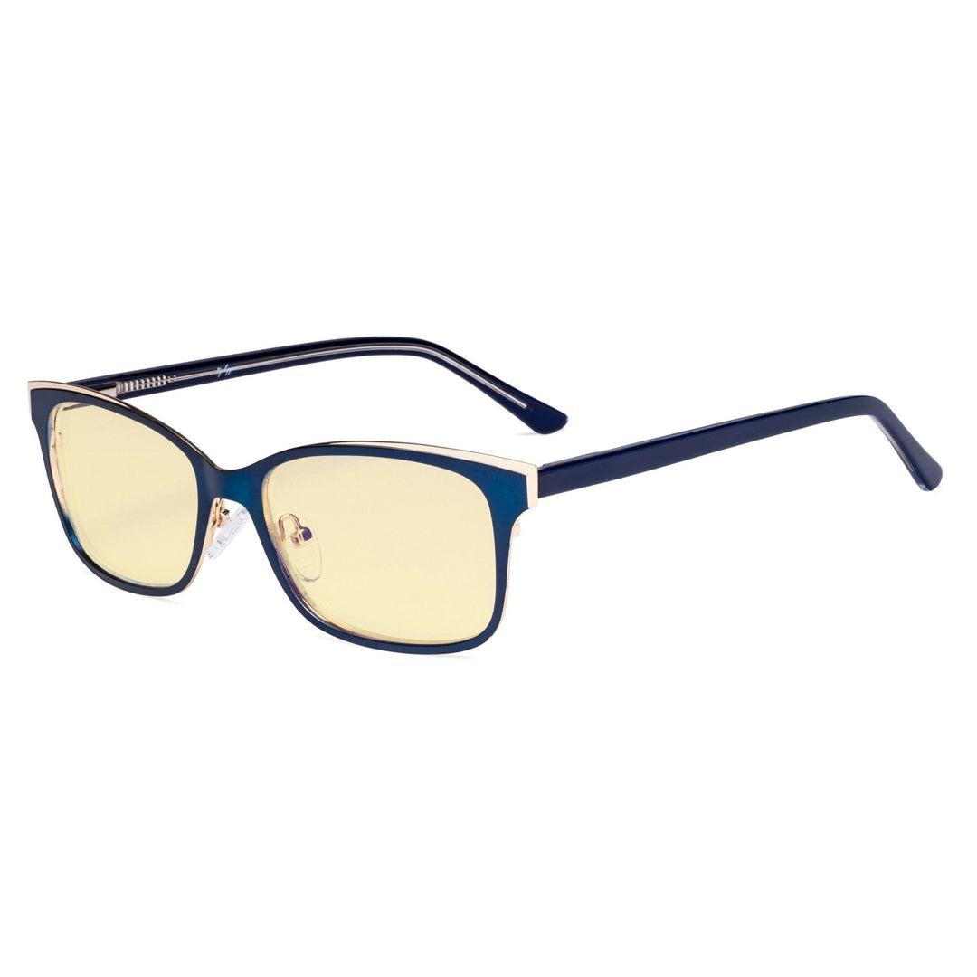 Metal Frame Blue Light Blocking Eyeglasses LX19006-BB60