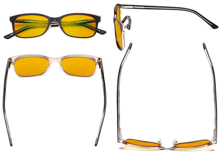Metal Frame Blue Light Blocking Eyeglasses LX19006-BB90